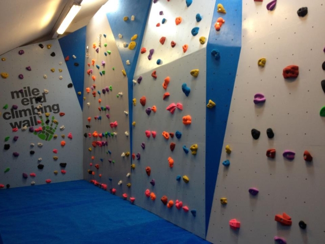 One of our climbing walls